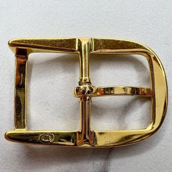 Vintage Gold Tone Simple Basic Belt Buckle for up to 1 Inch Belt - Picture 2 of 11